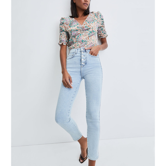 Veronica Beard 'Maera' Blue Skinny Denim Jean Size 26 - Picture 1 of 5